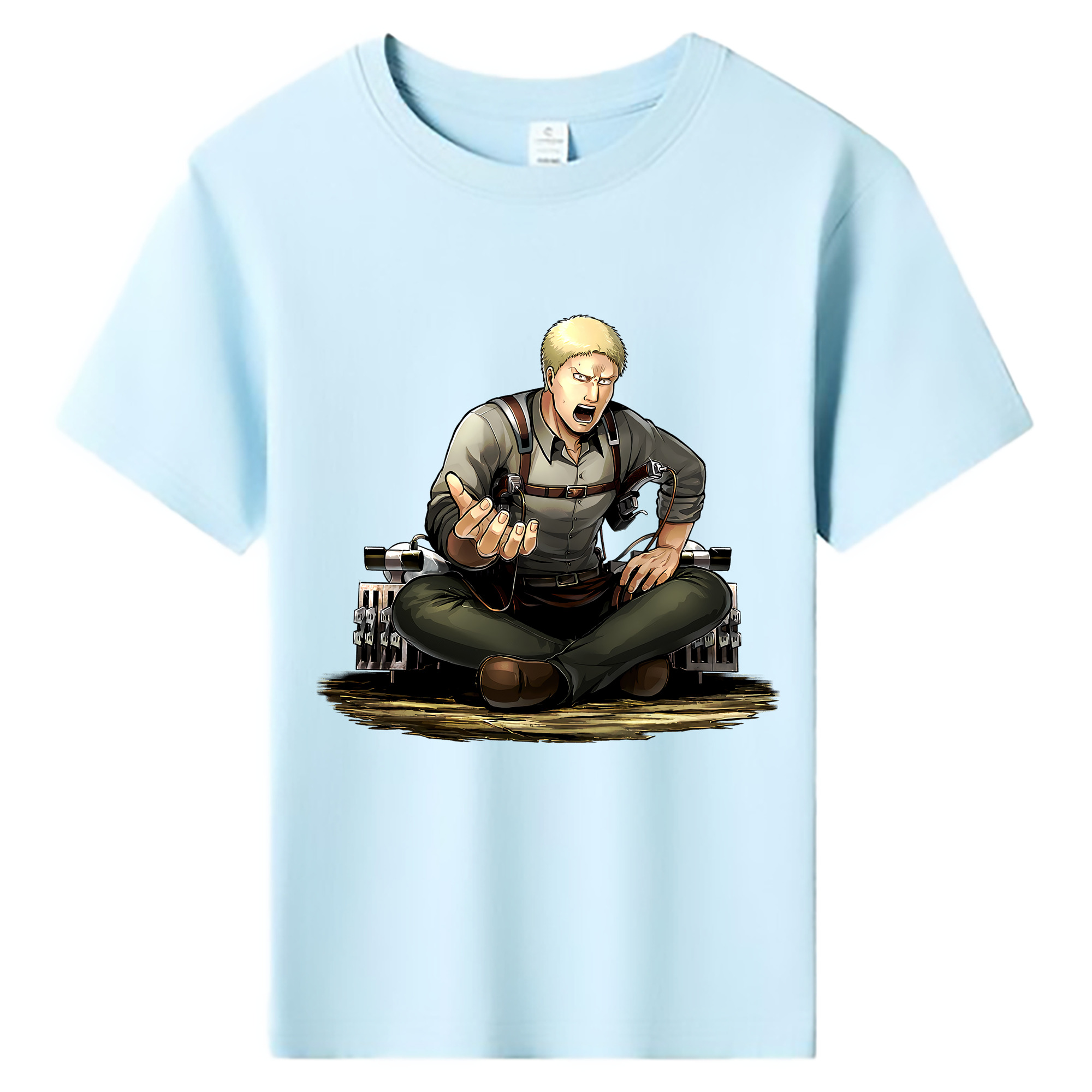 （画像用） 進撃の巨人 ライナー・ブラウン Attack on Titan Reiner Braun 綿100％キッズTシャツ（フロントプリント）
